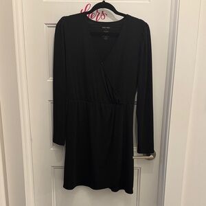 Nine West Elegant Black Long Sleeve Dress